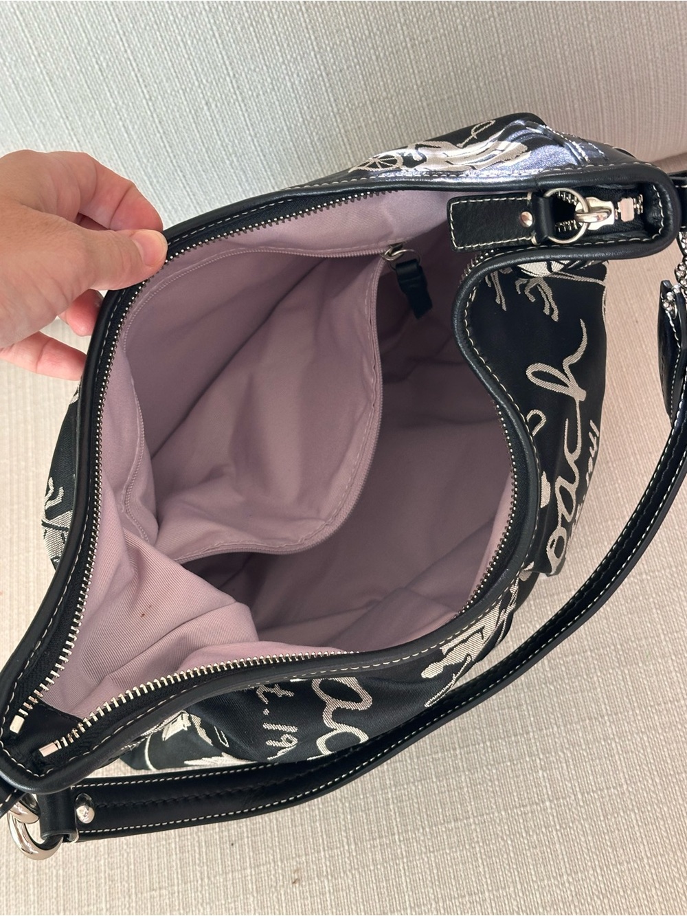 Coach Horse and Carriage Hobo Shoulder Bag - Picture 3 of 4
